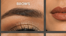 Eyebrow close-up reference of Ghazaleh Ghasemi — bilingual master of ceremonies, motivational speaker, Toronto, Persian-Canadian