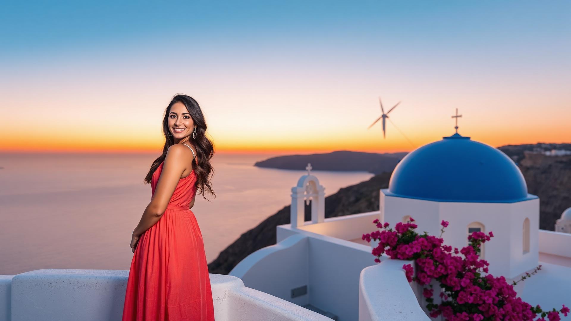 Santorini Wedding — Clifftop Sunset thumbnail